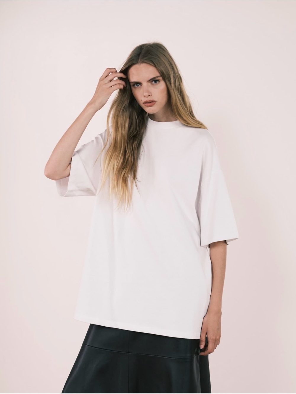 ASOS DESIGN longline heavyweight oversized T-shirt in white